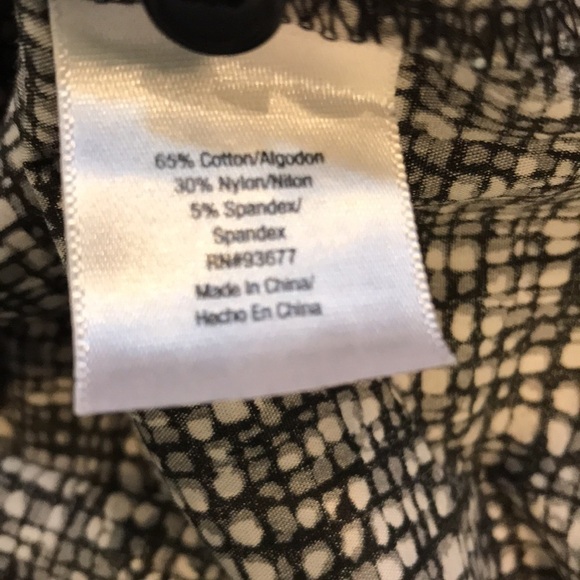 3/$25 A.N.A. Geometric Pattern Button Down Shirt Size 14 - Picture 6 of 9